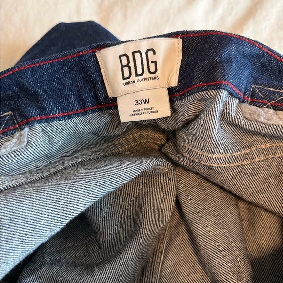 BDG Logan Twisted Buckle Barrel Jeans / Dark Denim Size 33 - Picture 7 of 8
